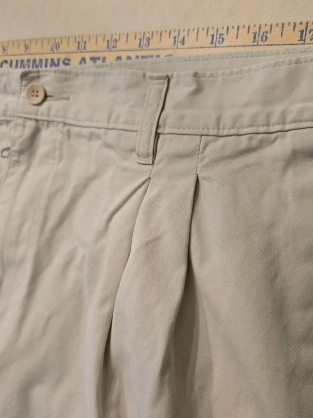 Chaps Tan Double Pleated Chino Pants Men's 38x30